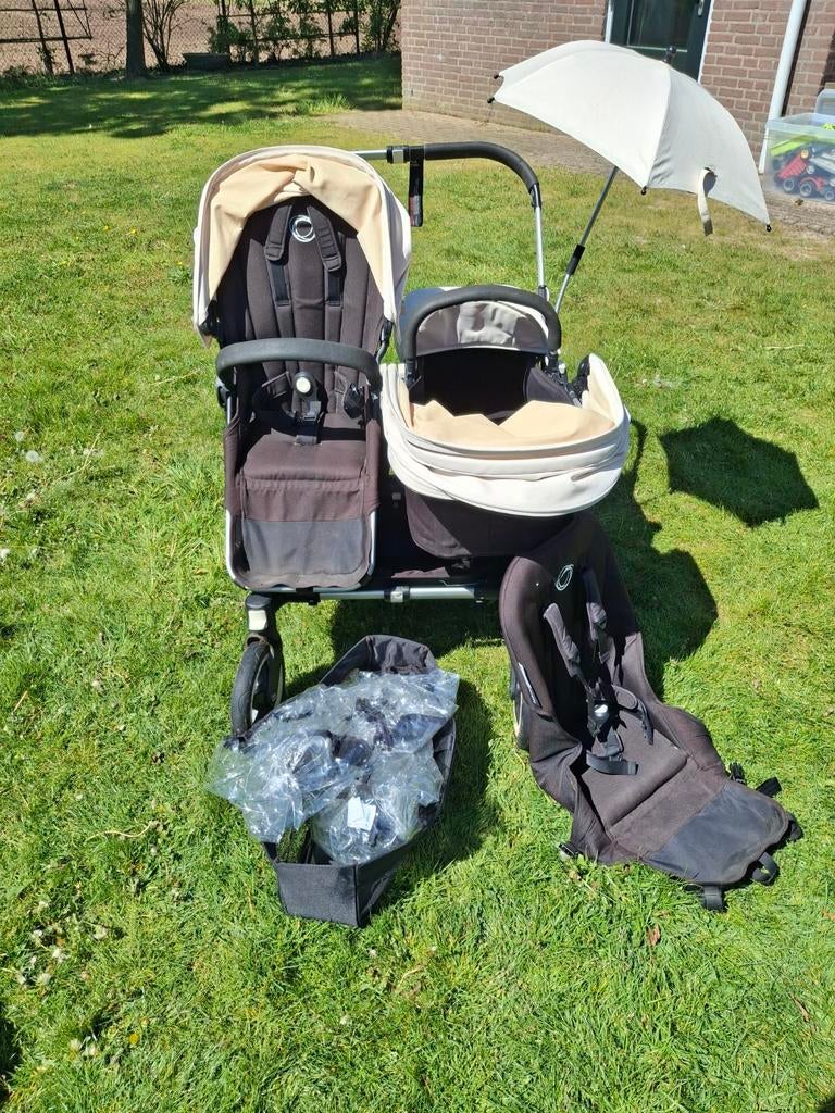 Bugabo Donkey duo wandelwagen, Ophalen, Combiwagen, Bugaboo, Verstelbare duwstang