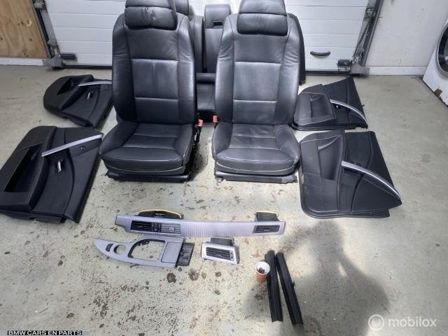 Interieur BMW 5-serie Touring E61 ('04-'07) zwart leder bekl, Gebruikt, Partnerportal@bmw.de, Bmw, Ophalen of Verzenden