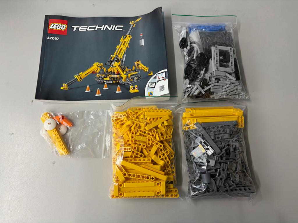LEGO Technic 42097 Compacte Rupsband Kraan met instructies, Ophalen, Zo goed als nieuw, Technic, Complete set