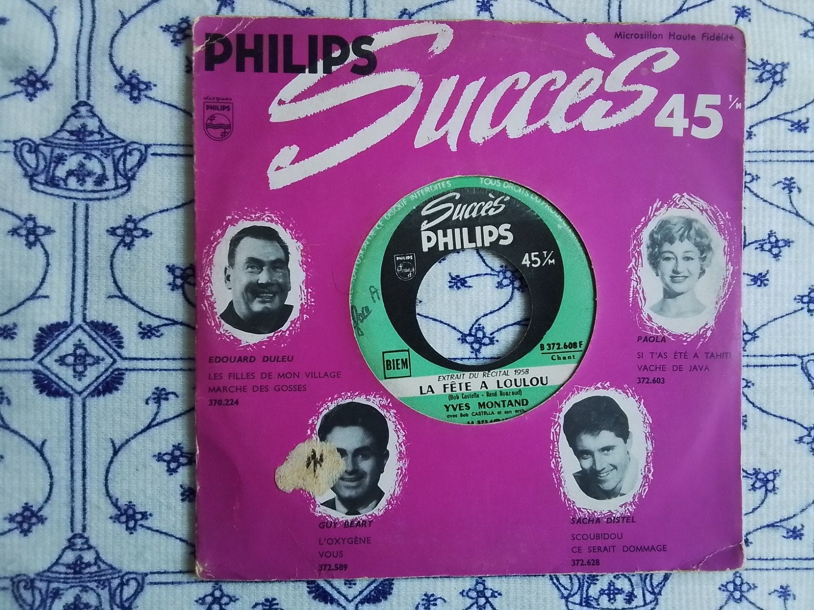 Yves montand            La fête a loulou, 7 inch, Ophalen of Verzenden, Zo goed als nieuw, Pop