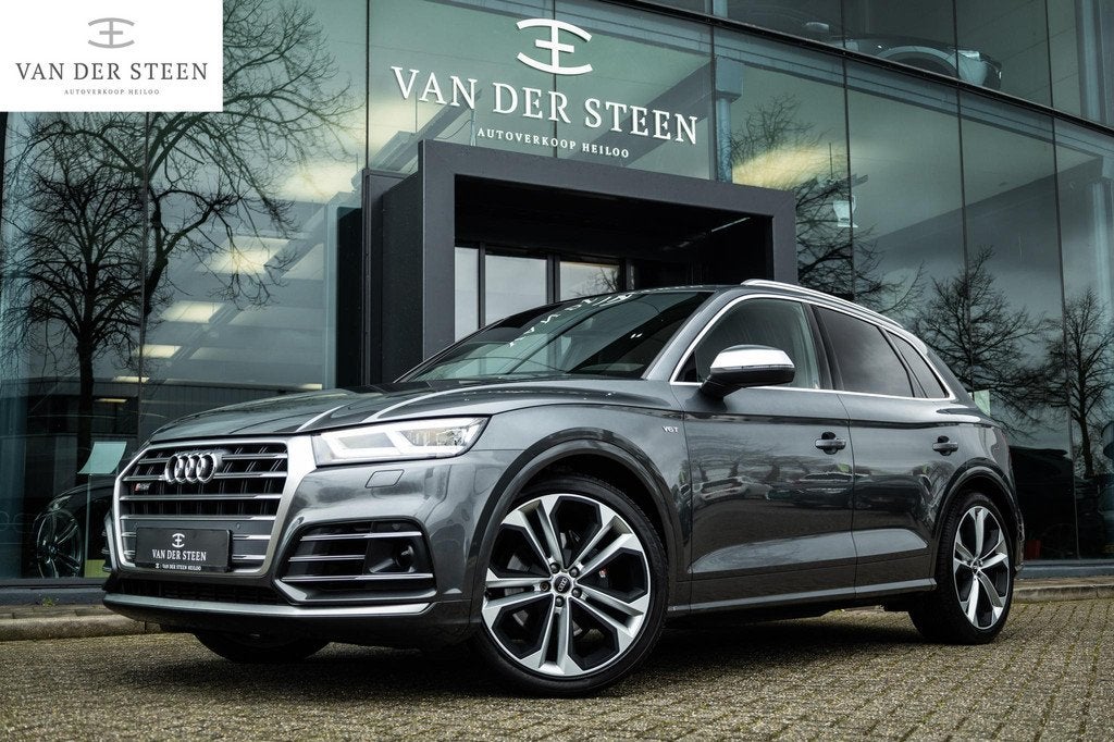 Audi SQ5 3.0 TFSI quattro Pro Line Plus Carbon | B&O | Memor, Auto's, Audi, Automaat, Automatische klimaatregeling, Stof, Gebruikt