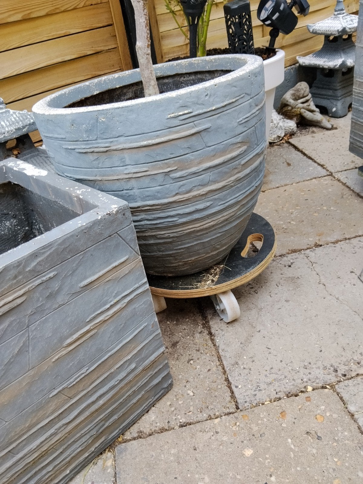 tuin bakken rond en vierkant, Ophalen, Gebruikt, Overige materialen, Tuin
