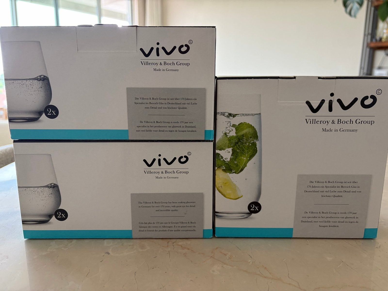 Vivo Villeroy & Boch Group glazen, Ophalen, Nieuw, Overige merken, Glas