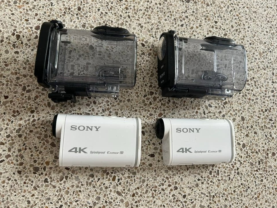2 Sony fdr-x1000v 4k camera’s met onderwater behuizing., Ophalen of Verzenden, Zo goed als nieuw, Sony, 8 keer of meer