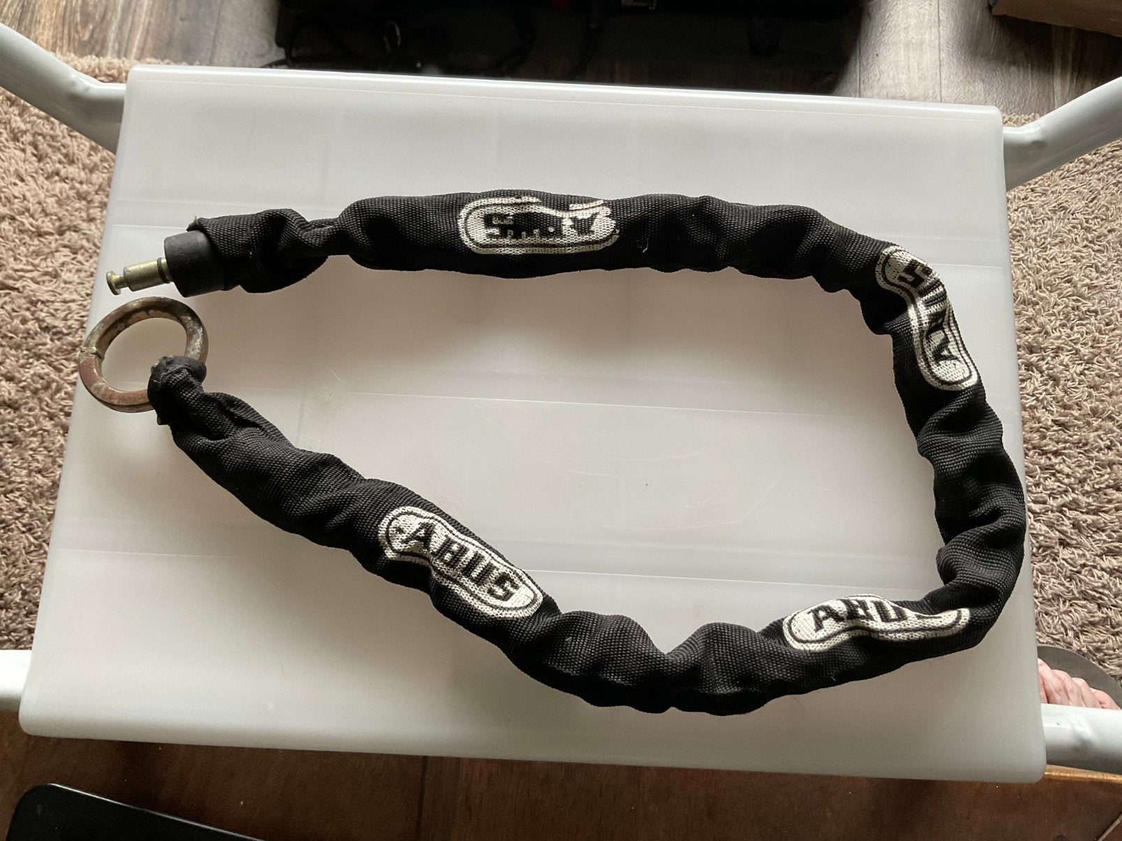 Abus fietsslot ketting, Ophalen of Verzenden, Gebruikt, Kettingslot