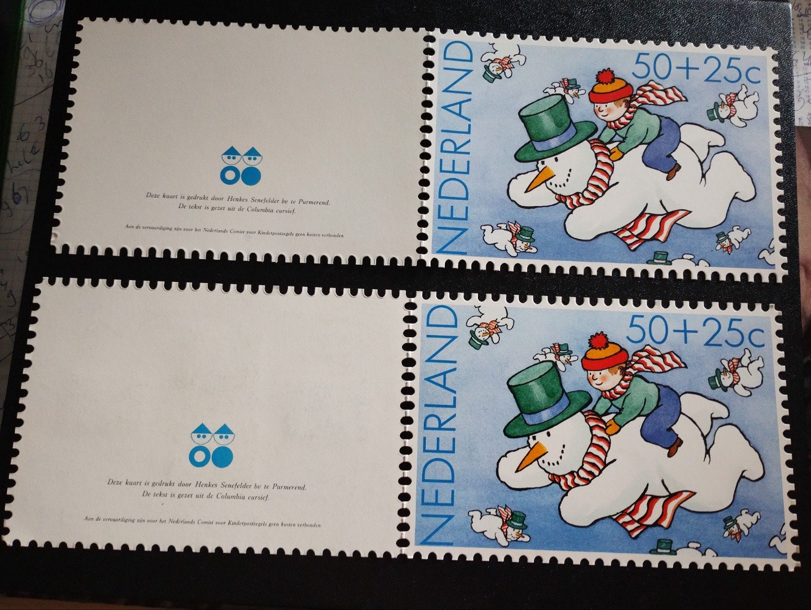 2 Kinderpostzegel Bedankkaarten uit 1983., Ophalen of Verzenden