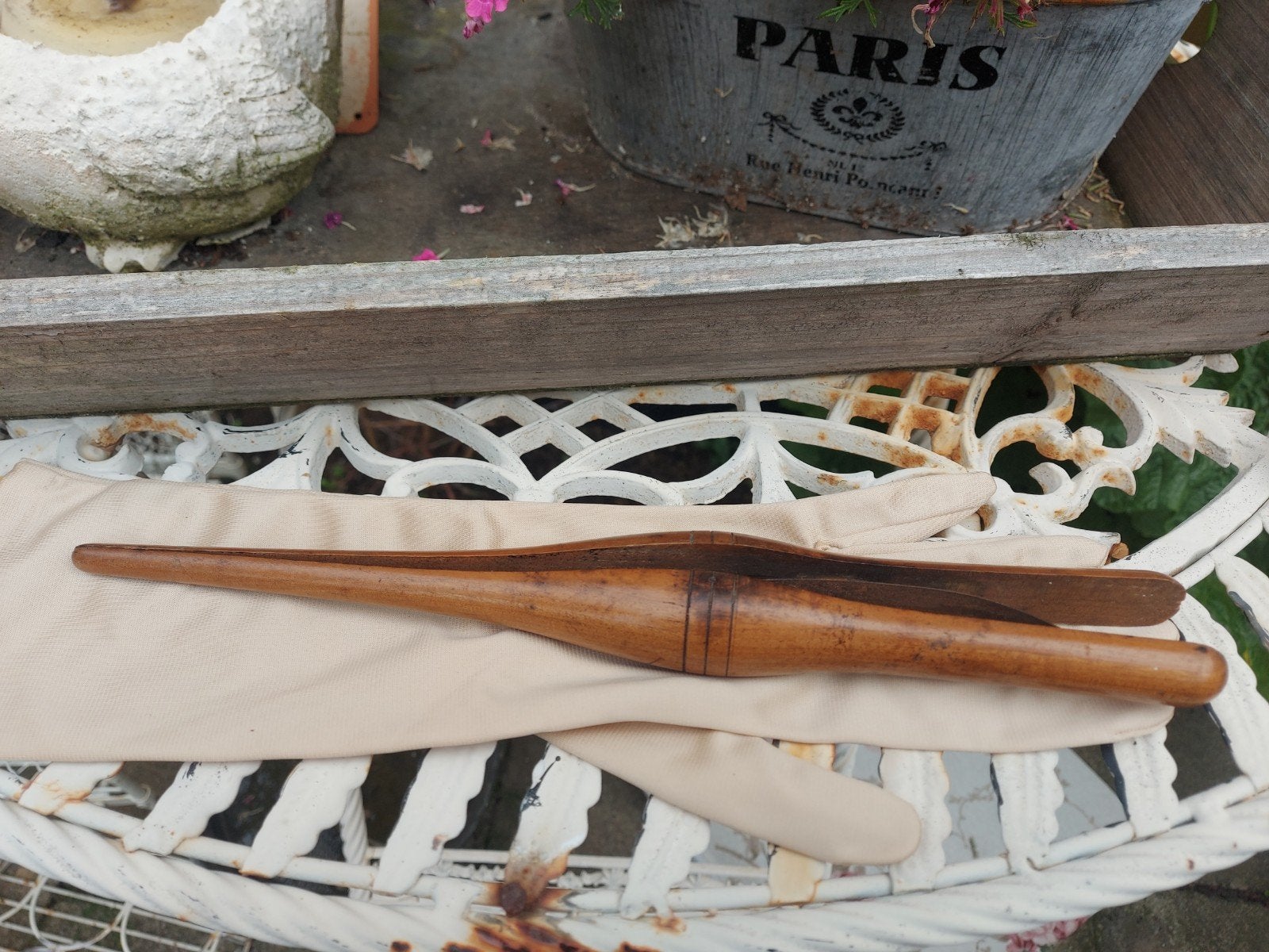 Prachtige oude Engelse Victoriaanse handschoenen spanner, Antiek en Kunst, Curiosa en Brocante, Ophalen of Verzenden