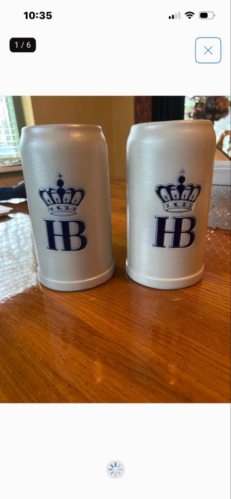 Set van 2 HB Bierpullen - München Bierstein, Ophalen of Verzenden