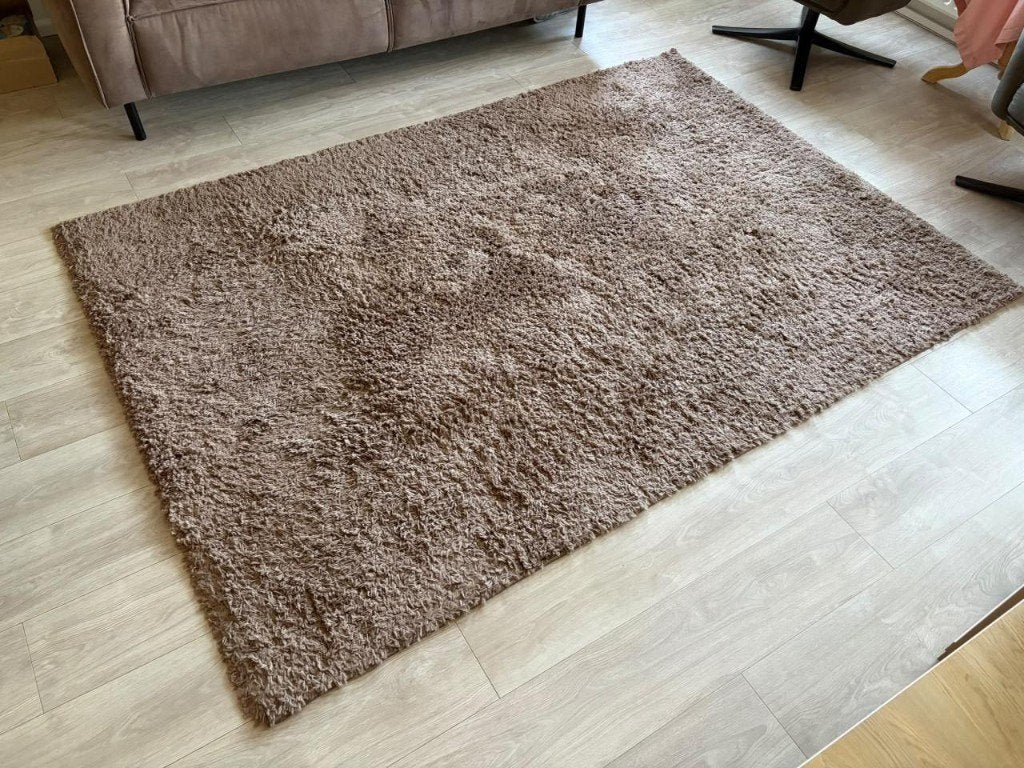 Vloerkleed bruin, Ophalen, 100 tot 150 cm, Bruin, 200 cm of meer
