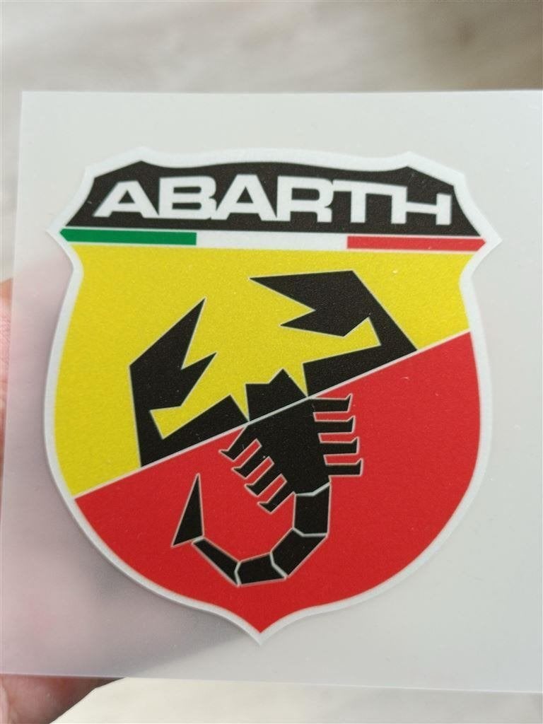 ABARTH Logo Reflecterende Vinyl Decal Sticker ., Verzenden, Nieuw, Auto's