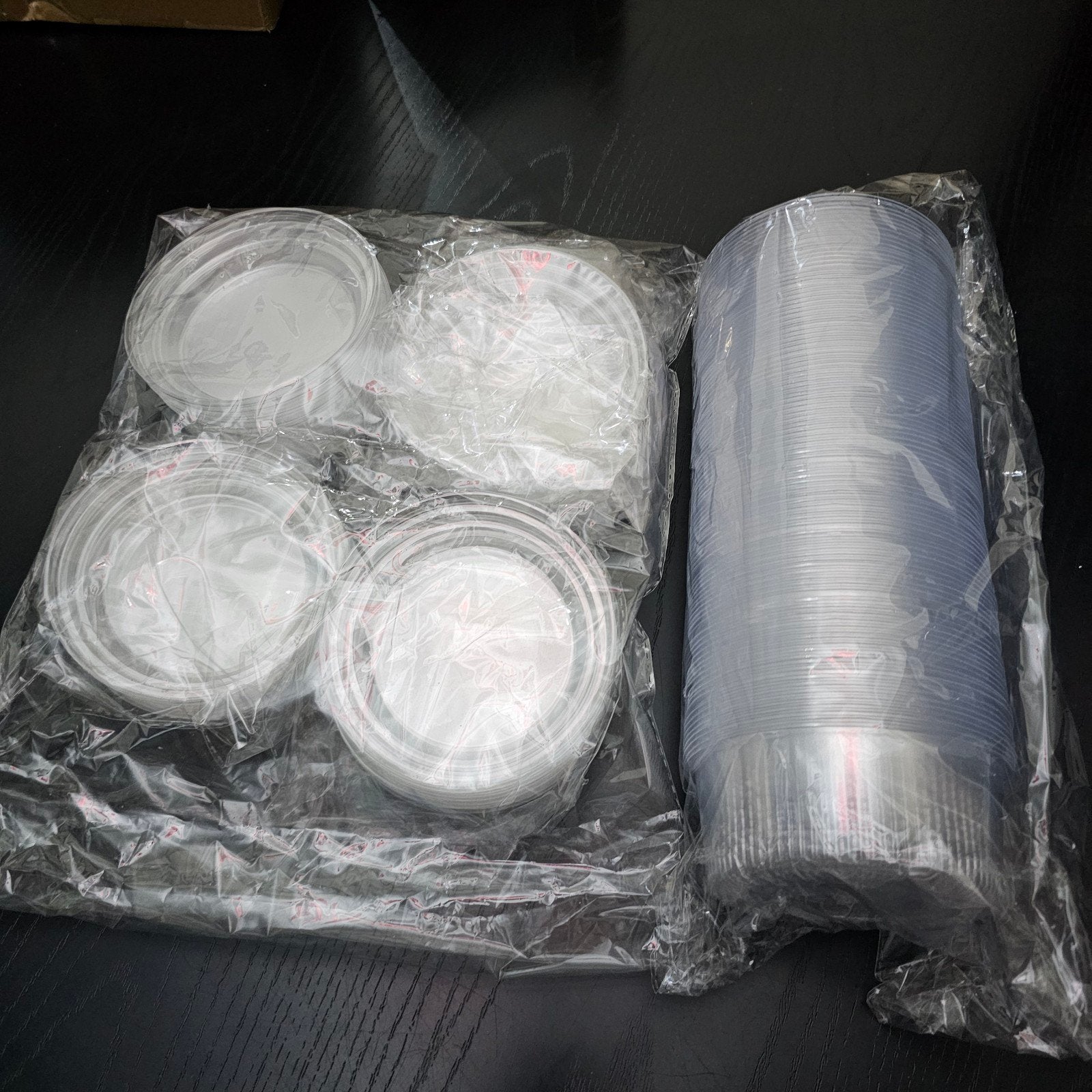 Plastic bakjes met deksel - 96 stuks, Verzenden, Kunststof, Nieuw, Voorraadpot