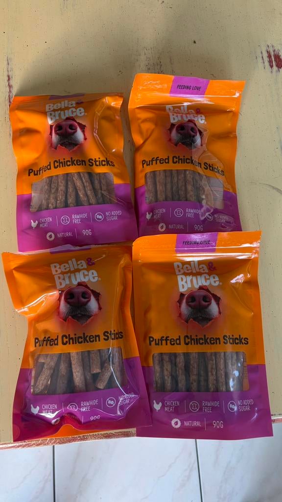 4 pakjes honden kauwsticks, Dieren en Toebehoren, Ophalen of Verzenden, Hond