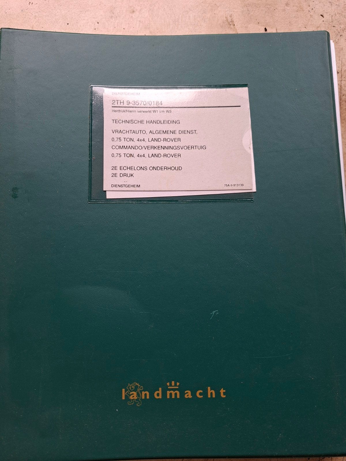instructieboekjes militaire voertuigen, Ophalen of Verzenden, Zo goed als nieuw, Overige merken