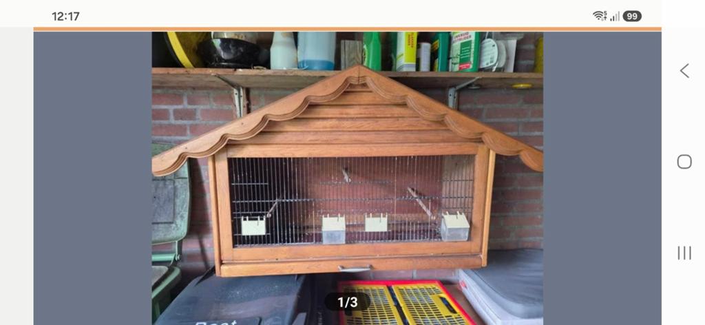 Duivenhok 90cm breed 60cm hoog, Ophalen, Gebruikt, Hout, Vogelkooi