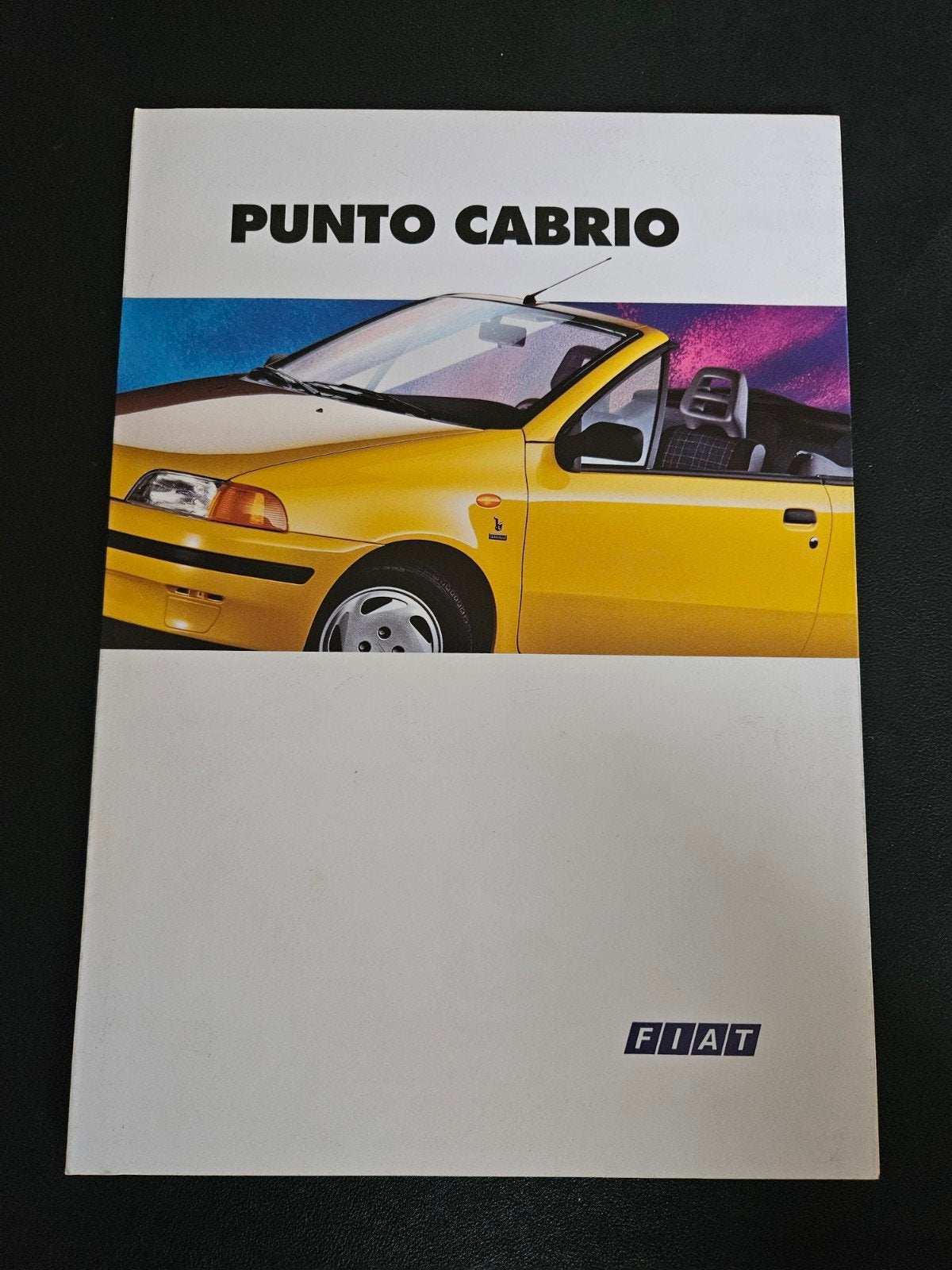 Brochure Fiat Punto Cabrio 1994, Ophalen of Verzenden, Zo goed als nieuw, Overige merken