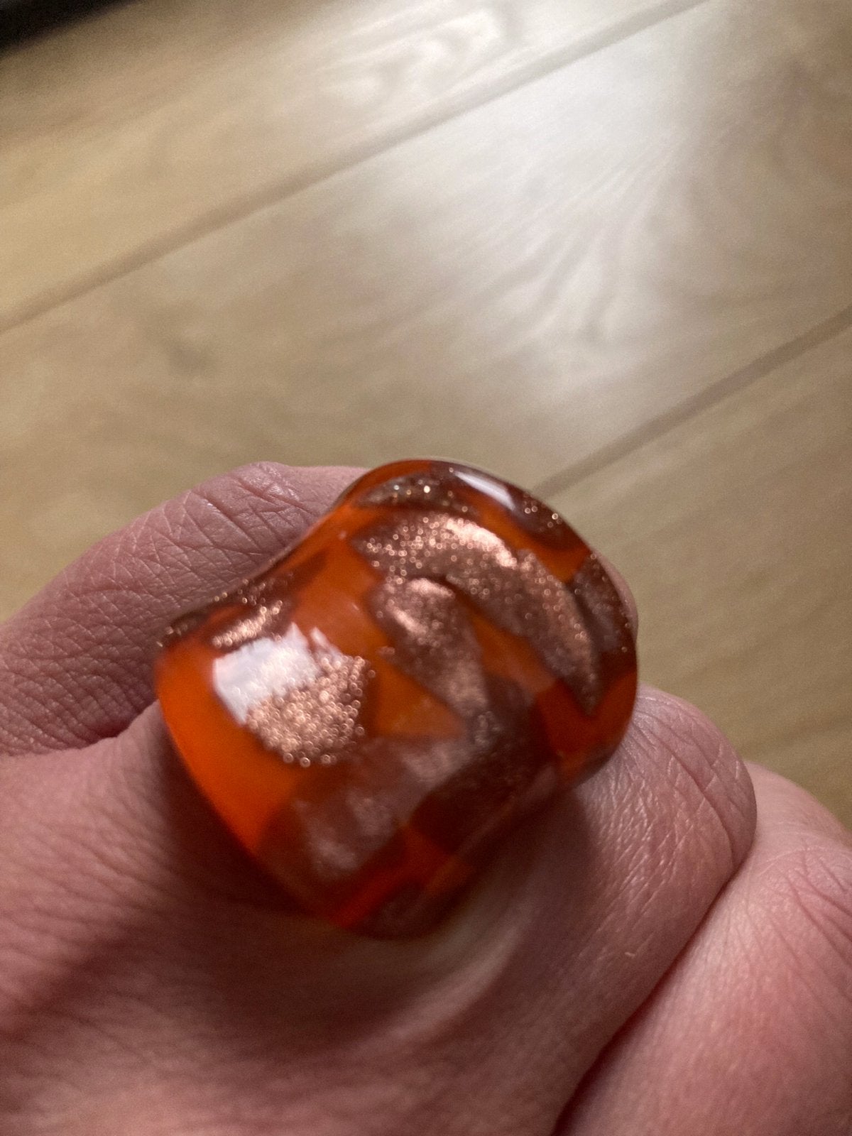 Oranje fantasie ring, Sieraden, Tassen en Uiterlijk, Ophalen of Verzenden, Oranje, Dame