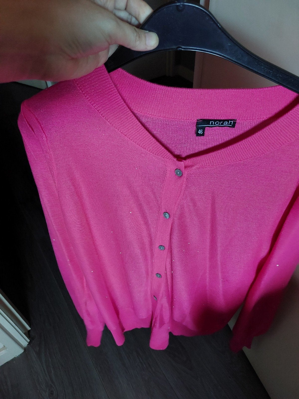 Norah roze vestje met glitter, maat 46, Kleding | Dames, Maat 46/48 (XL) of groter, Nieuw, Ophalen of Verzenden, Norah