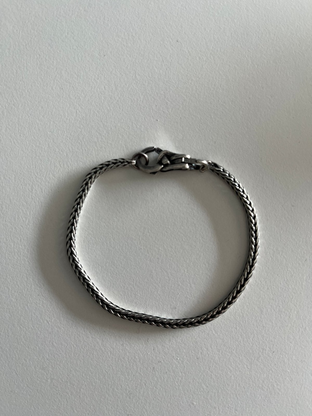 Trollbeads armband zilver met slotje, Sieraden, Tassen en Uiterlijk, Ophalen of Verzenden, Zo goed als nieuw, Zilver