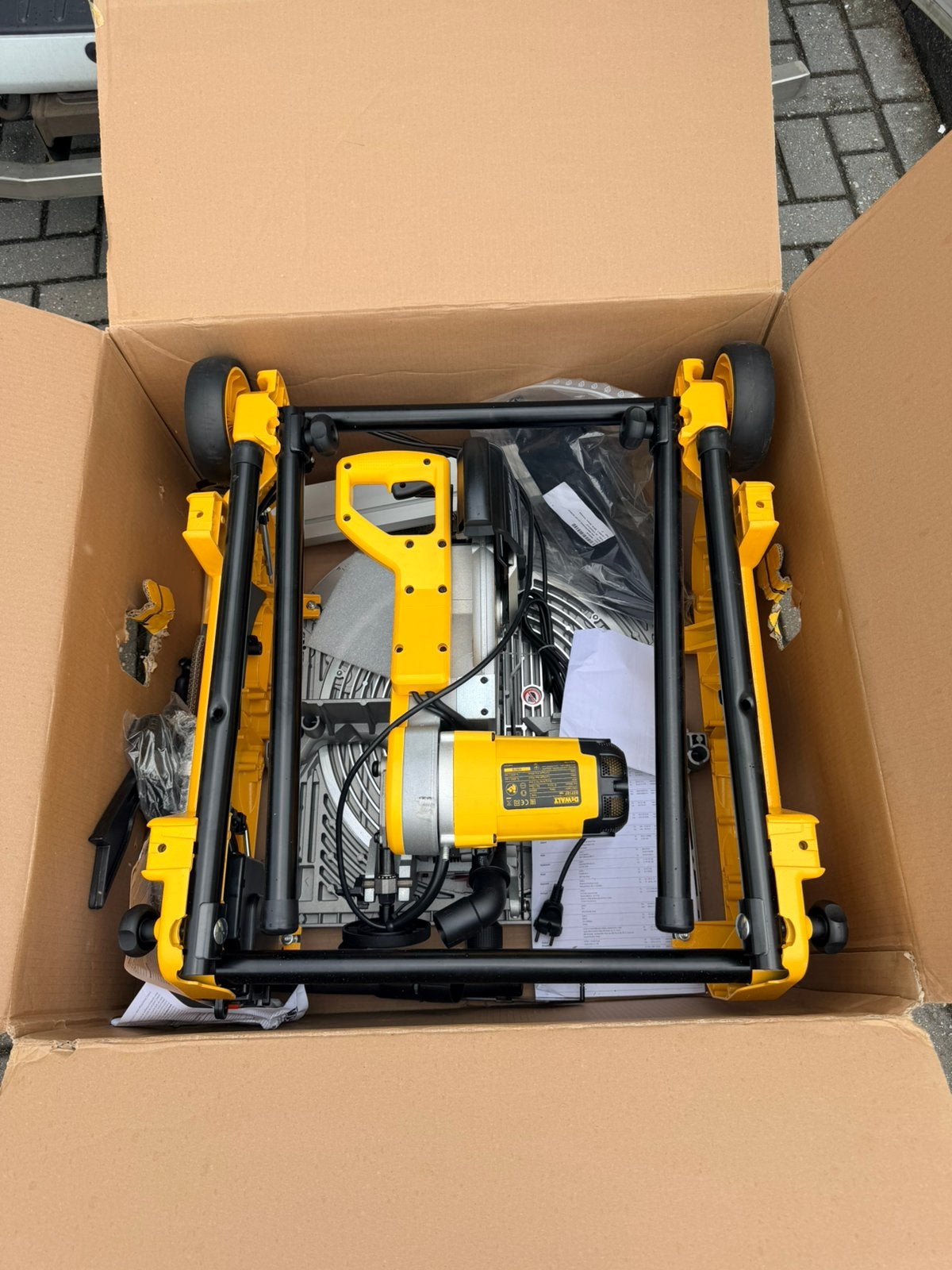 DeWalt zaagtafel D27107 nieuw in doos met onderstel, Ophalen, Cirkelzaag, 70 mm of meer, Nieuw