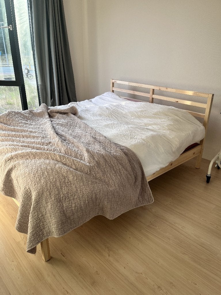 TARVA Bed 160x200cm IKEA, grenenhout, Huis en Inrichting, Slaapkamer | Bedden, Ophalen, Overige kleuren, Tweepersoons, Zo goed als nieuw