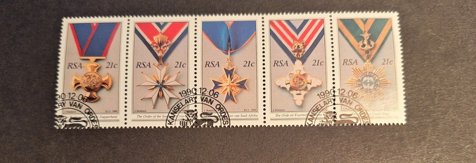 1990 ZUID-AFRIKA  serie  decoraties, Ophalen of Verzenden, Zuid-Afrika, Gestempeld