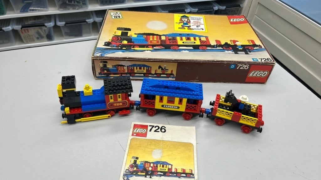 SB2820 Lego trein 726 12V, zeldzaam, Ophalen of Verzenden, Zo goed als nieuw