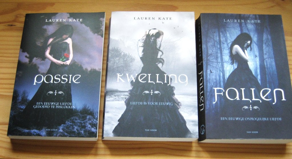 Fallen 3-delige boeken serie van Lauren Kate, Boeken, Ophalen of Verzenden, Gelezen, Lauren Kate