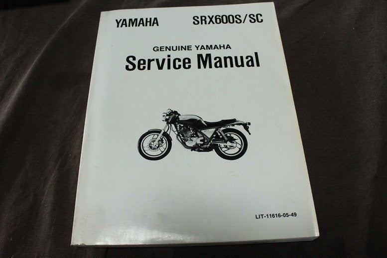 Yamaha SRX600 S SC 1986 motorcycle service manual SRX 600, Ophalen of Verzenden, Yamaha
