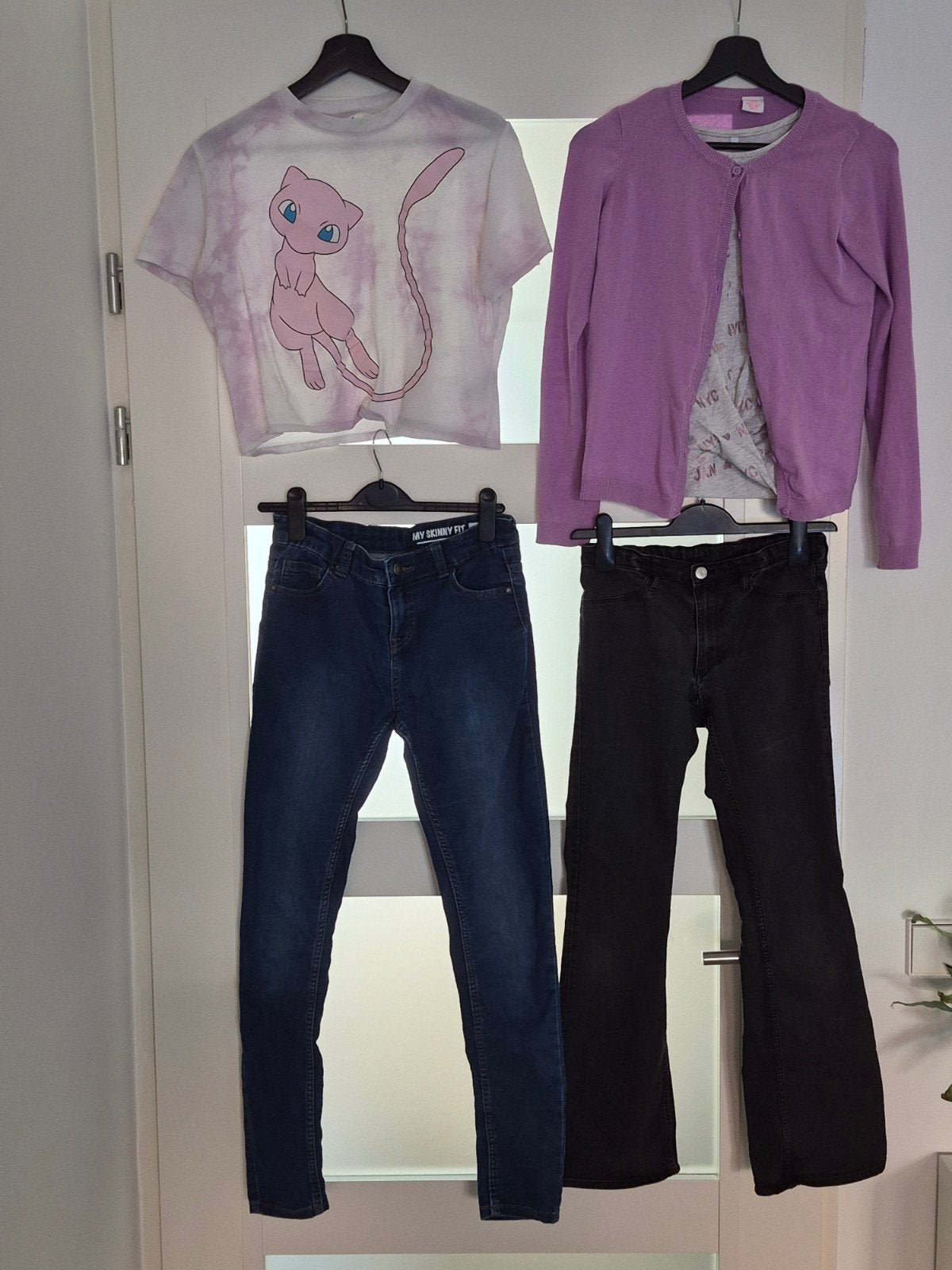 Kledingpakket meisjes maat 158/164 met 6 kinderhangers, Ophalen, Gebruikt, Meisje, Setje