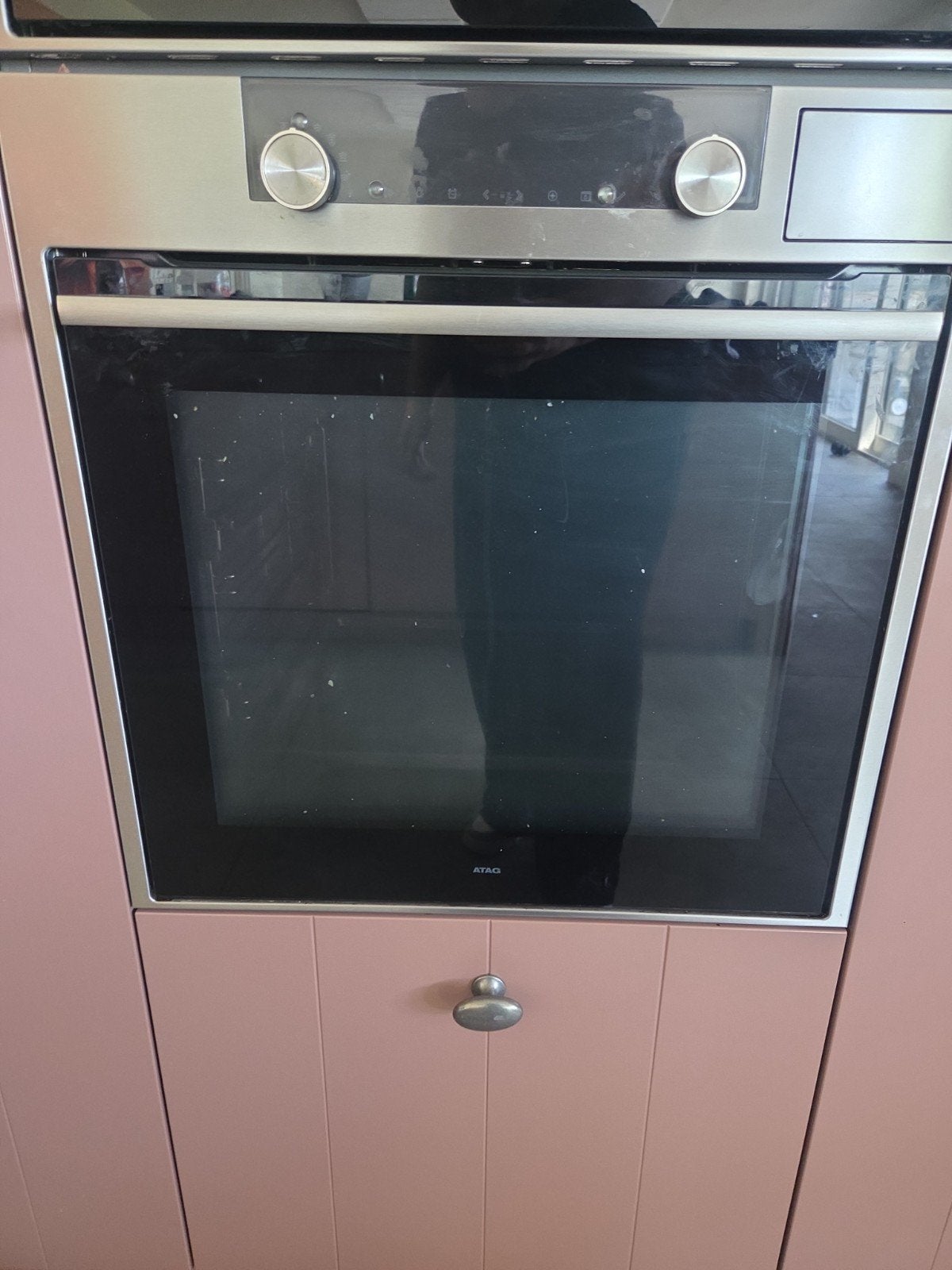 ATAG Inbouwoven - Zwart/RVS - Goed werkend, Witgoed en Apparatuur, Ovens, Gebruikt, Oven, Ophalen of Verzenden, Inbouw