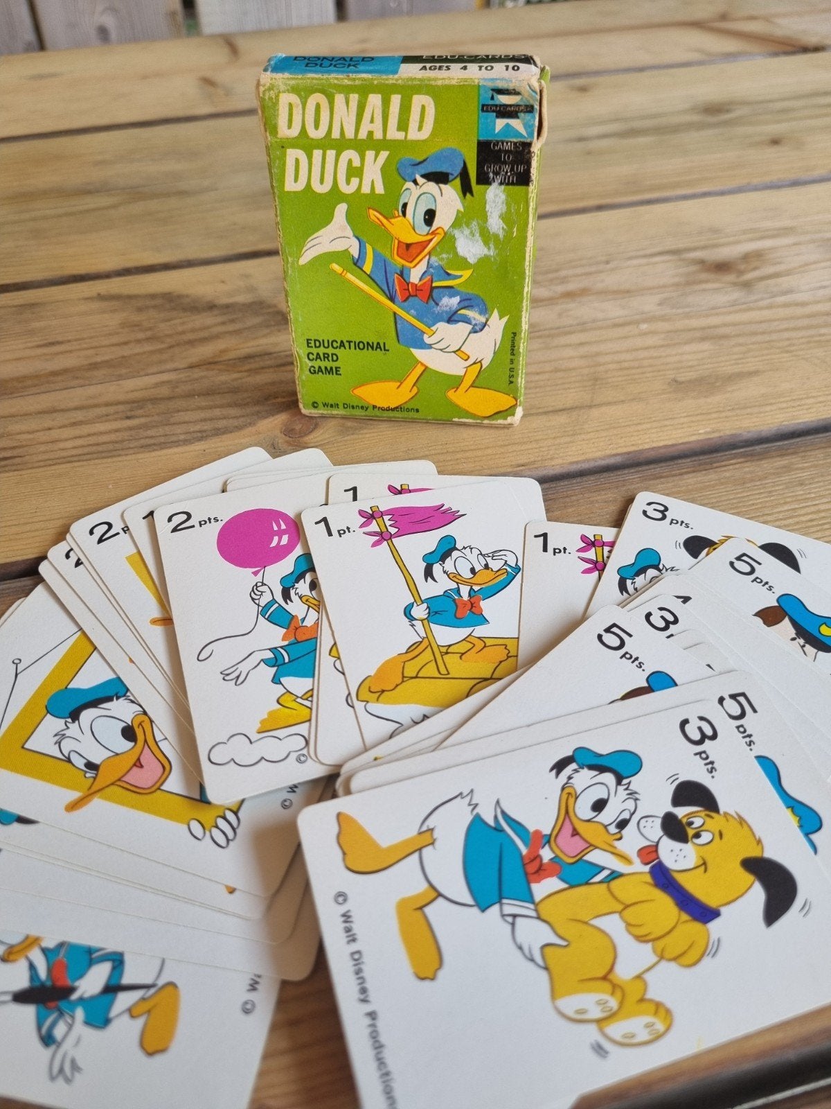 Vintage Donald Duck Memory Kaartspel - Educards, Antiek en Kunst, Ophalen of Verzenden