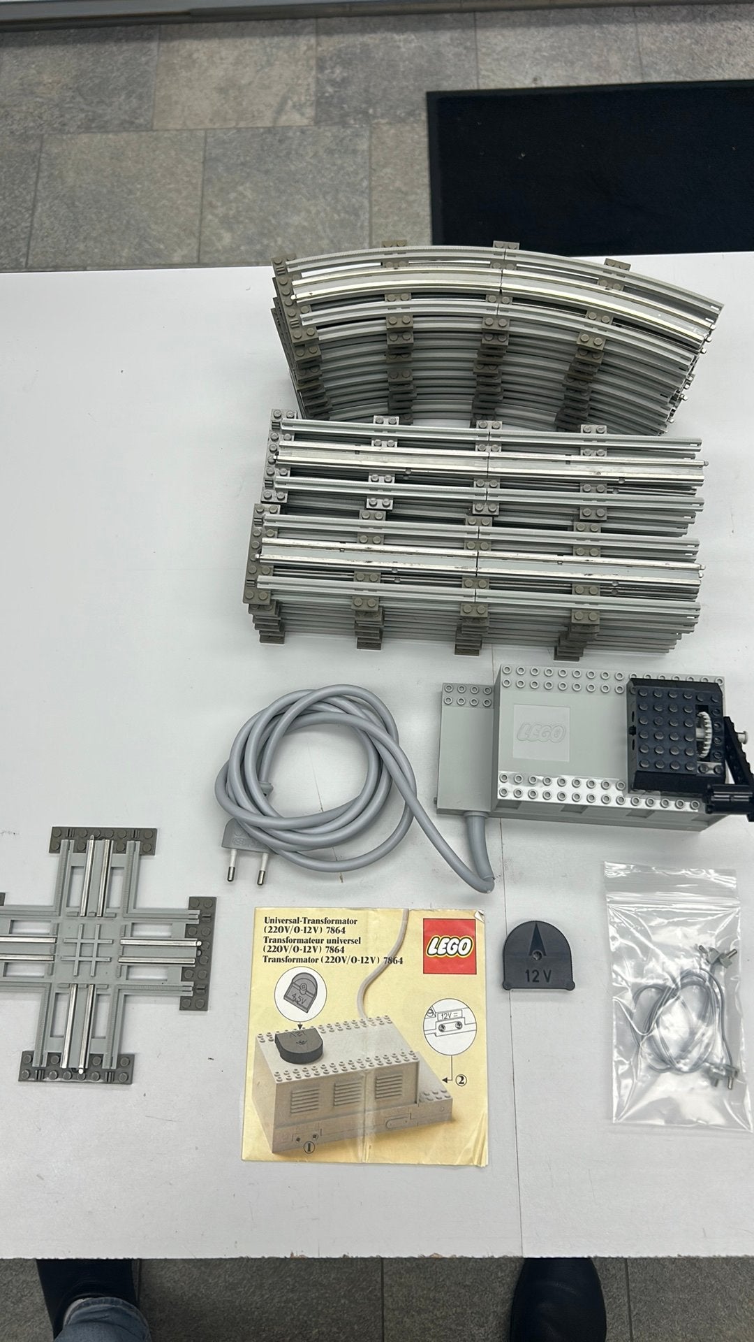 SB2979 Lego trein 12v railpakket + transform.+aansluitsnoer, Kinderen en Baby's, Ophalen of Verzenden, Gebruikt