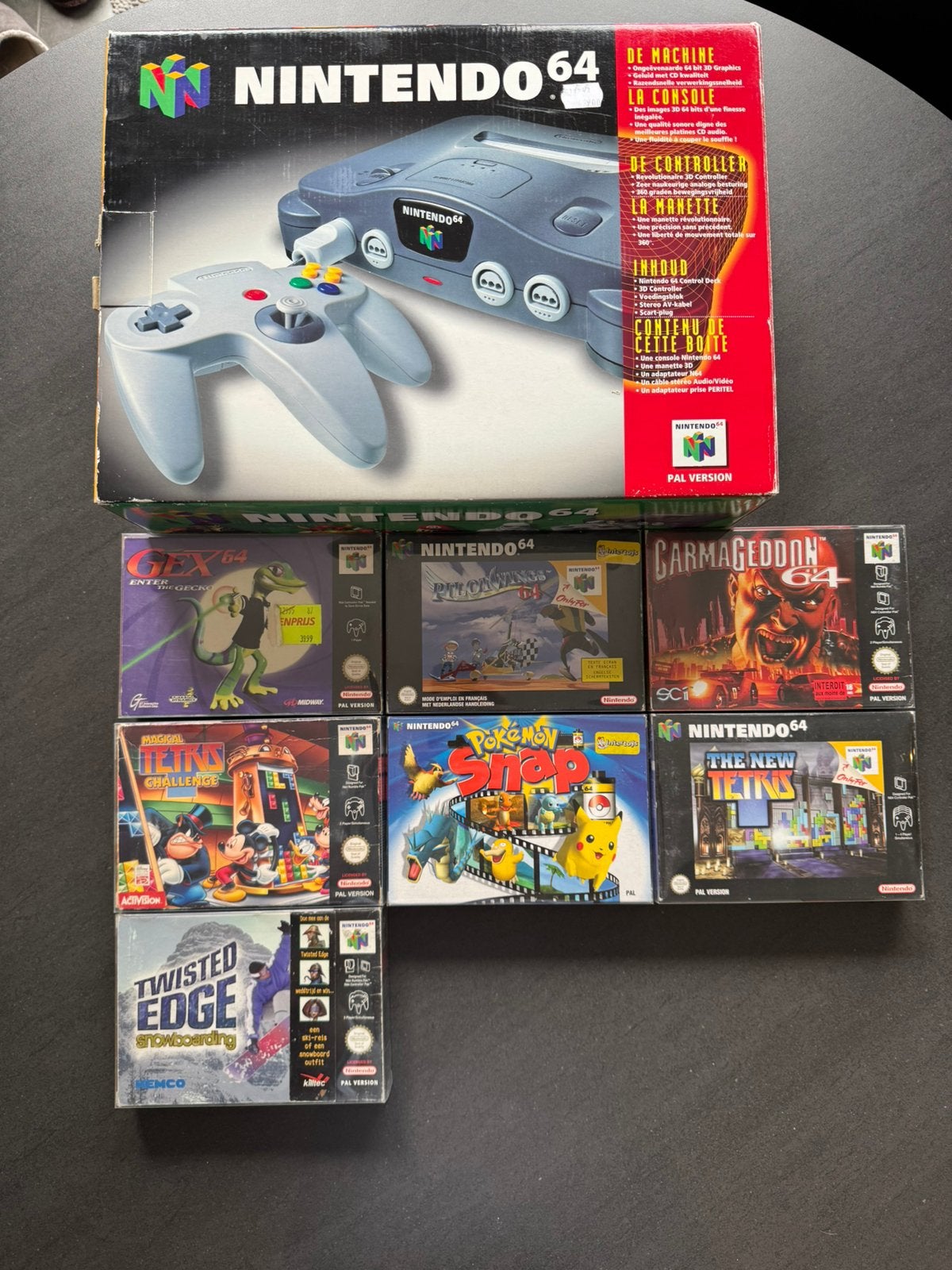 Nintendo 64 Set incl 7 spellen alles compleet N64, Ophalen of Verzenden, Zo goed als nieuw, Met 1 controller