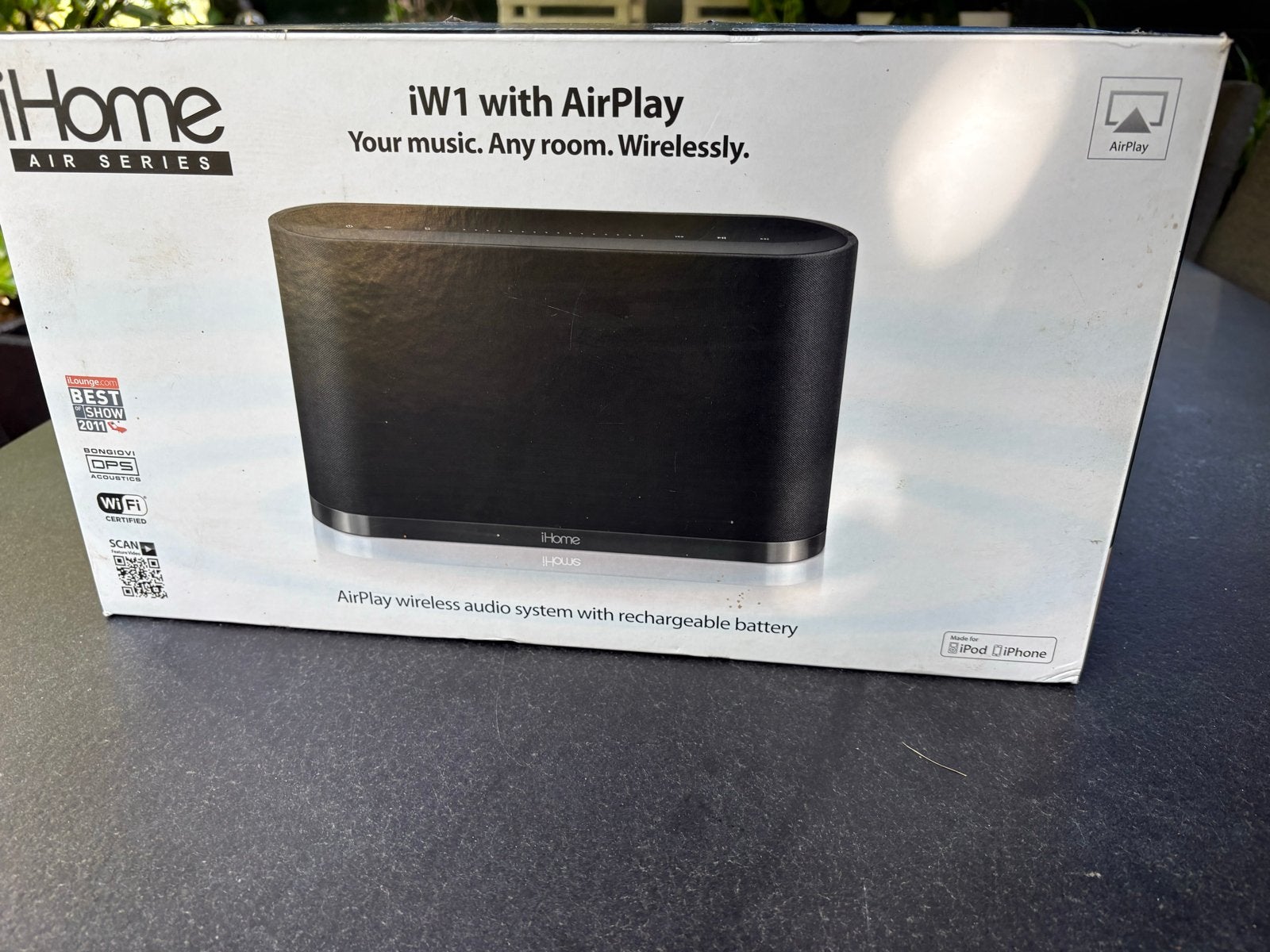 iHome iW1 AirPlay draadloos audiosysteem met oplaadbare batt, Audio, Tv en Foto, Luidsprekers, Overige merken, Ophalen of Verzenden