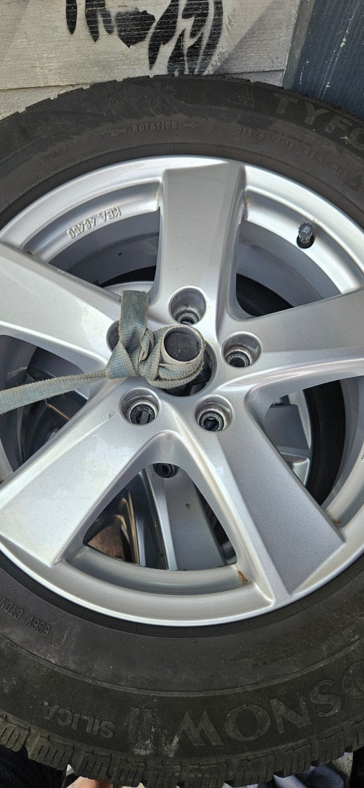 winterbanden op lm velg . VW tiguan., Auto diversen, Ophalen, Gebruikt