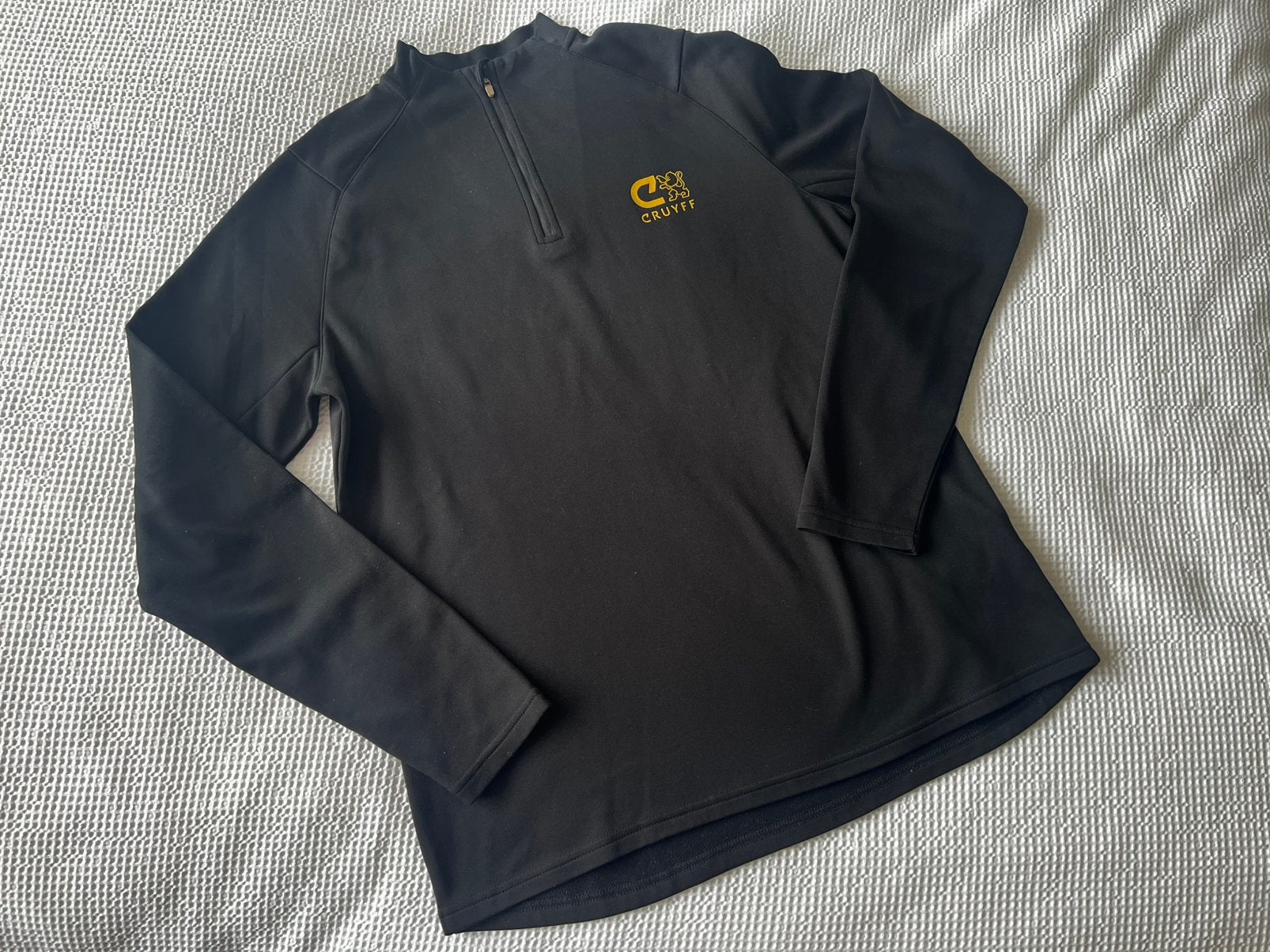 Cruyff Sportshirt/trainingsshirt Zwart Maat L, Maat 52/54 (L), Zwart, Ophalen of Verzenden, Gedragen