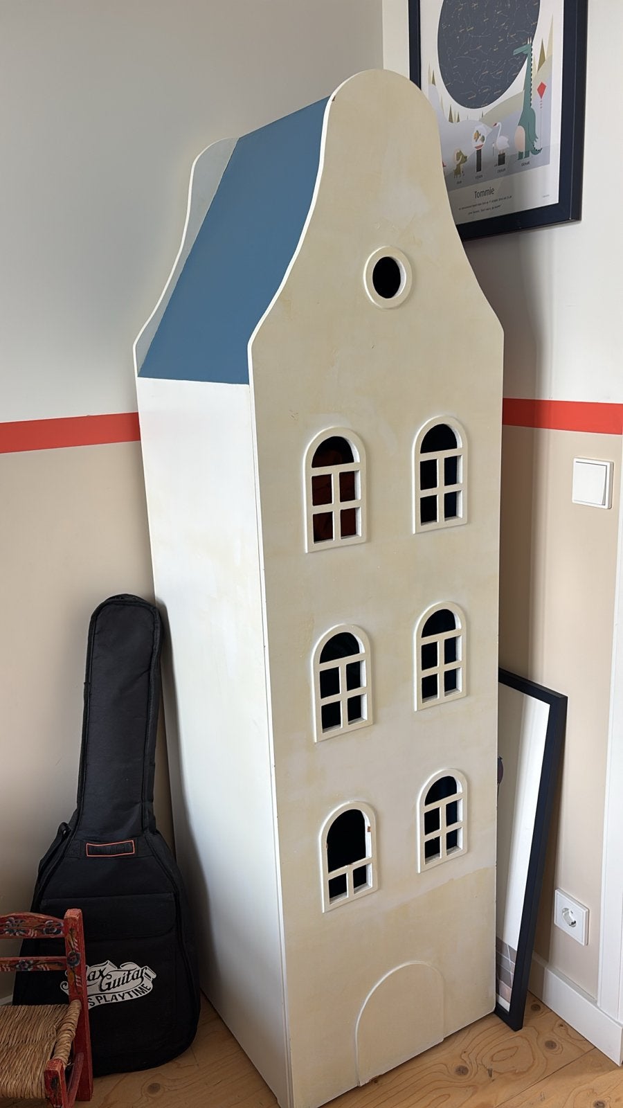 Leuke Kinderkast in Grachtenhuis Stijl, Ophalen, Gebruikt, 105 cm of meer, Minder dan 50 cm