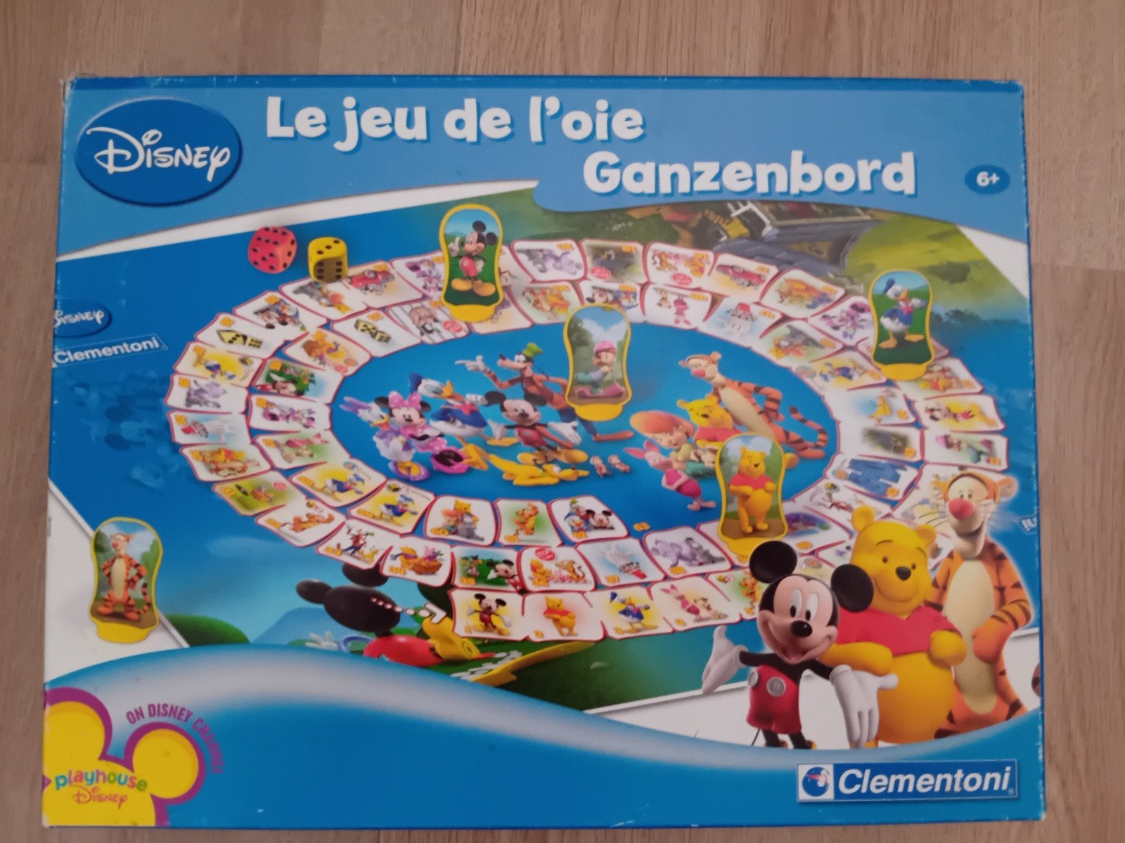 Disney Ganzenbord - Clementoni, Hobby en Vrije tijd, Drie of vier spelers, Ophalen of Verzenden, Gebruikt, Clementoni