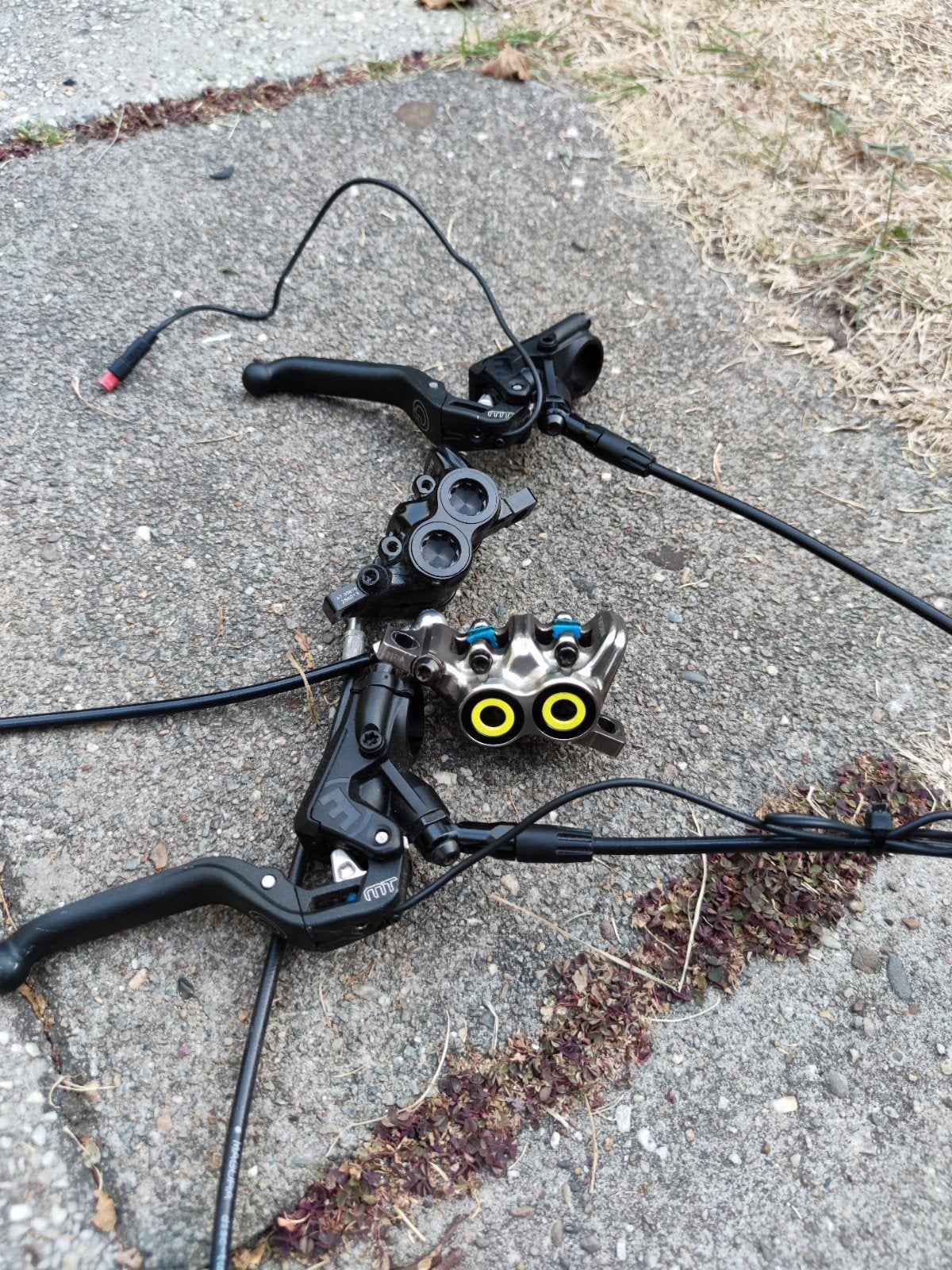 Magura MT7 en MT5 schijfremmen set, Remmen, Gebruikt, Magura, Elektrische fiets