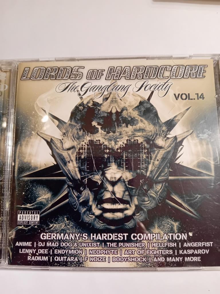 CD Lords of Hardcore Vol. 14 The Gangbang Society 2CD, Cd's en Dvd's, Cd's | Dance en House, Ophalen of Verzenden, Zo goed als nieuw
