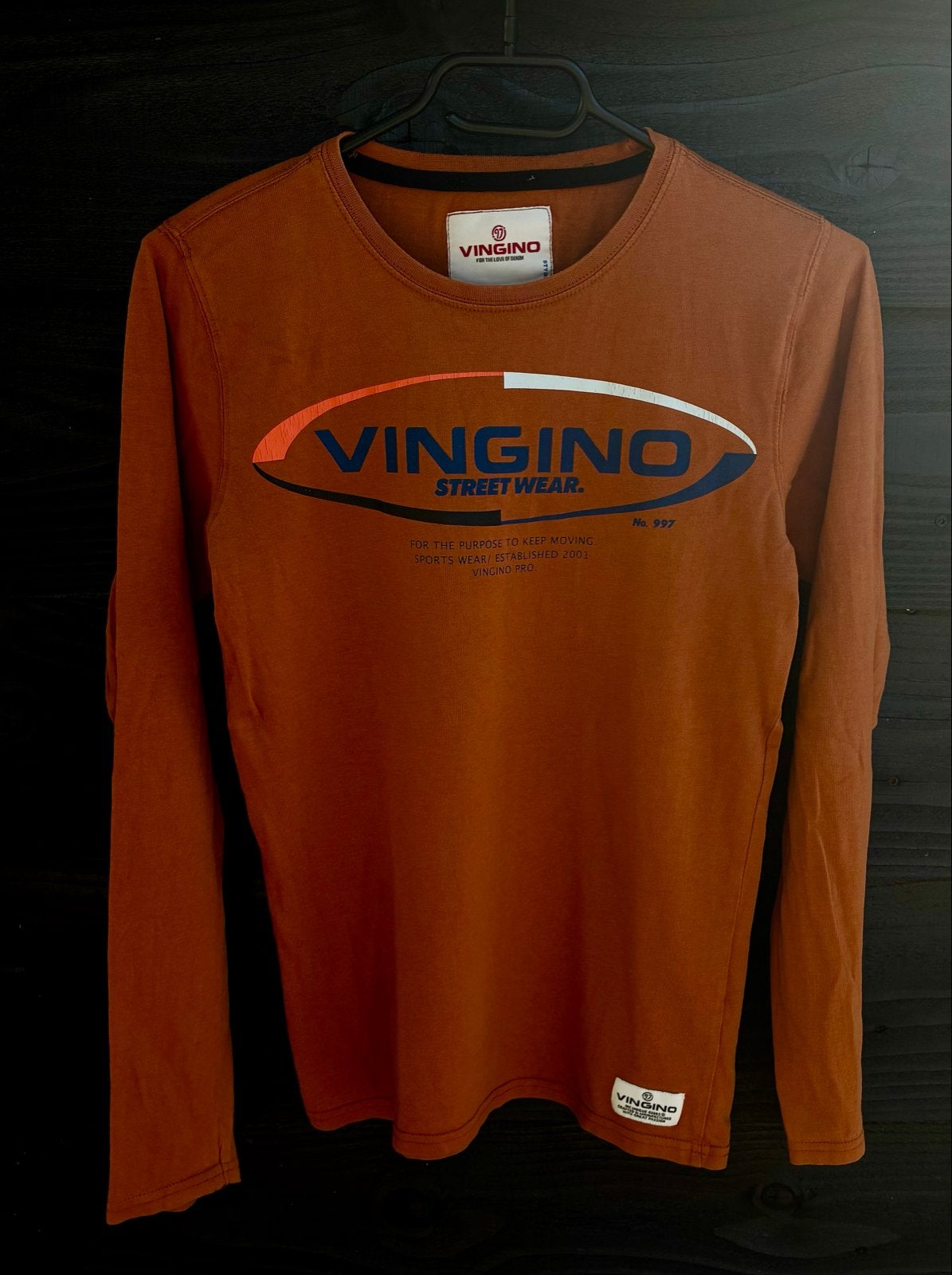 Vingino Longsleeve T-shirt Oranje Maat 152, Kinderen en Baby's, Ophalen of Verzenden, Gebruikt, Jongen, Shirt of Longsleeve