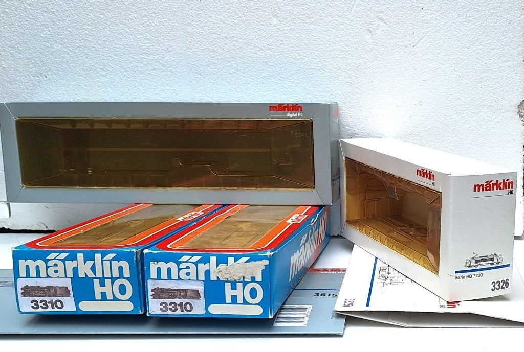 4 x Märklin OVP voor locs gebruikt in goede staat, Gebruikt, Locomotief, Gelijkstroom of Wisselstroom, Ophalen of Verzenden