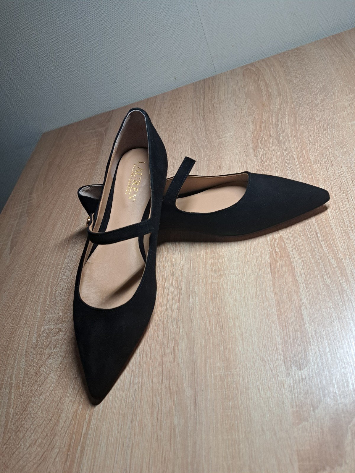 Lauren Ralph Lauren Ballerina's Zwart Maat 7B, Zwart, Lauren Ralph Lauren, Nieuw, Ballerina's