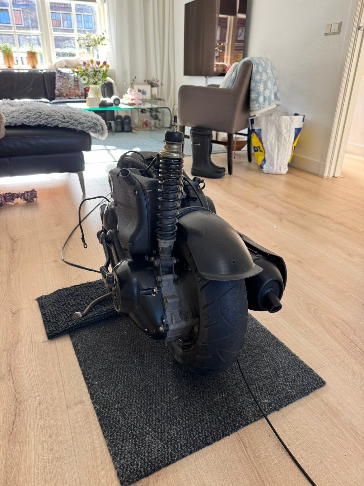 piaggio 125cc leader blok met kabelboom en subframe., Ophalen of Verzenden, Zo goed als nieuw, Overige typen