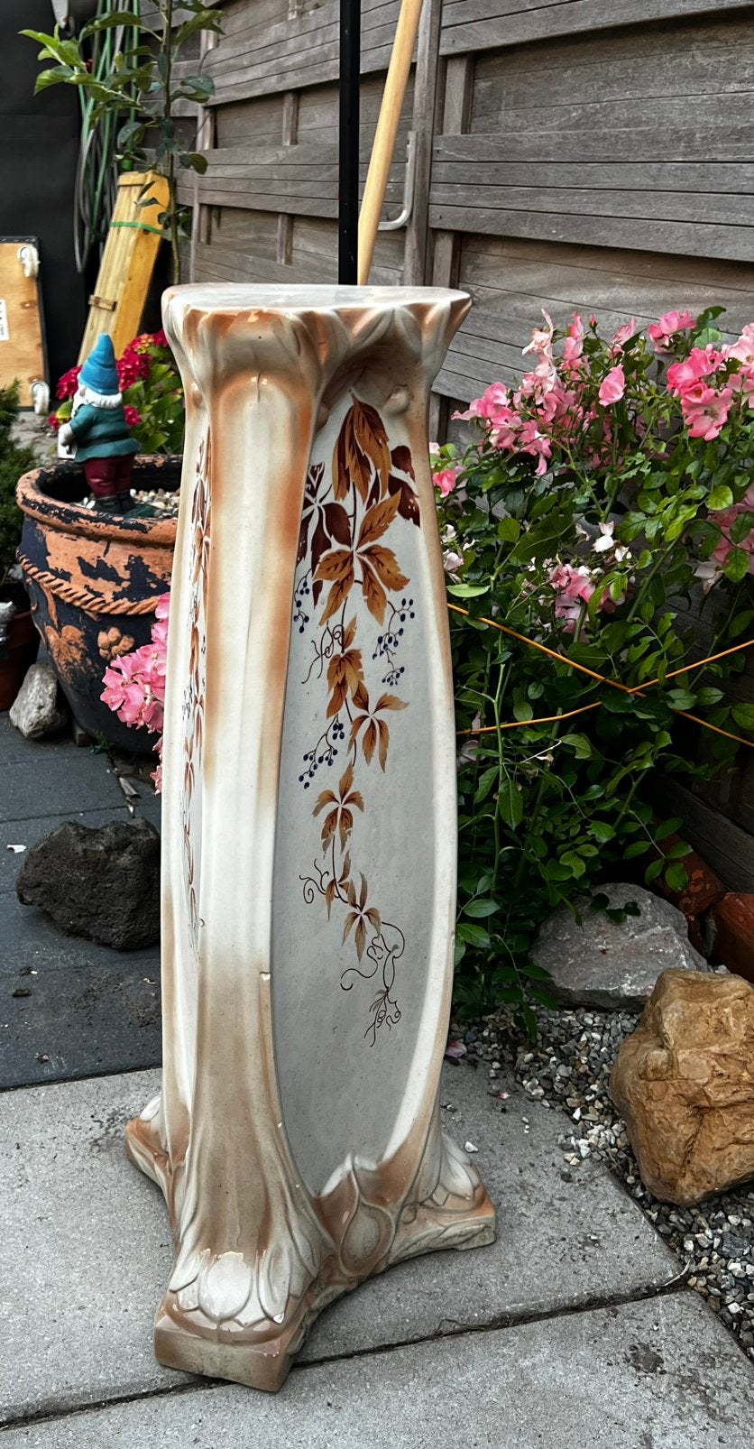 Porseleinen zuil 80cm hoog, Ophalen of Verzenden