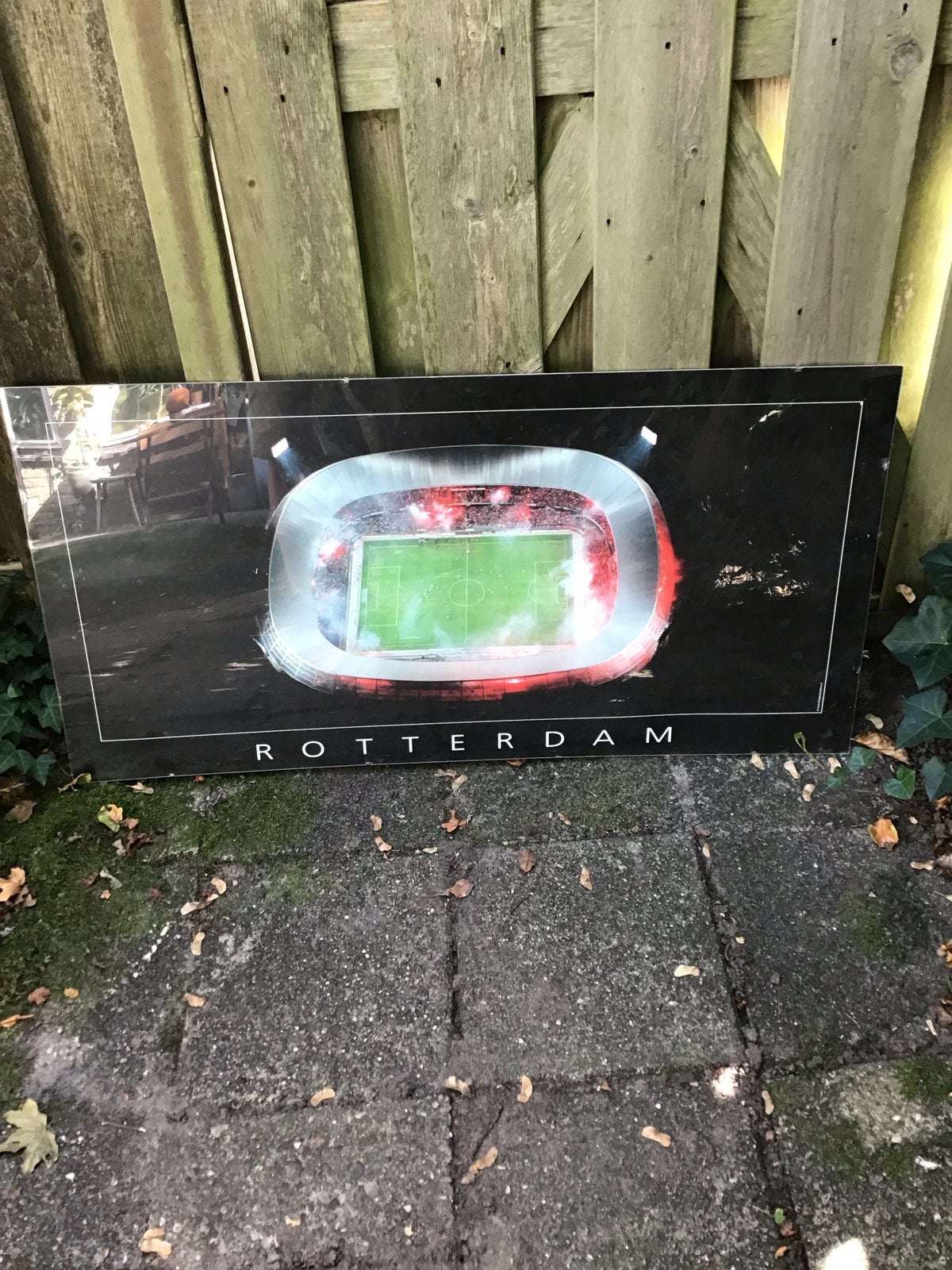Feyenoord Stadion De Kuip Rotterdam Poster, Huis en Inrichting, Ophalen, Gebruikt, 50 tot 75 cm, Foto of Poster