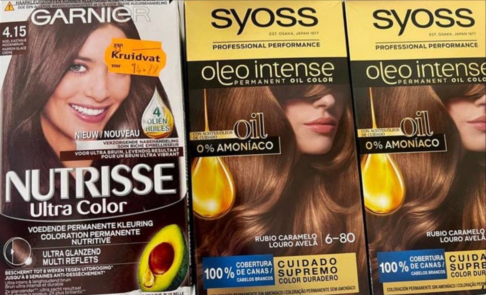 Garnier Nutrisse en Syoss Oleo Intense Haarverf - Nieuw, Ophalen, Nieuw, Overige typen