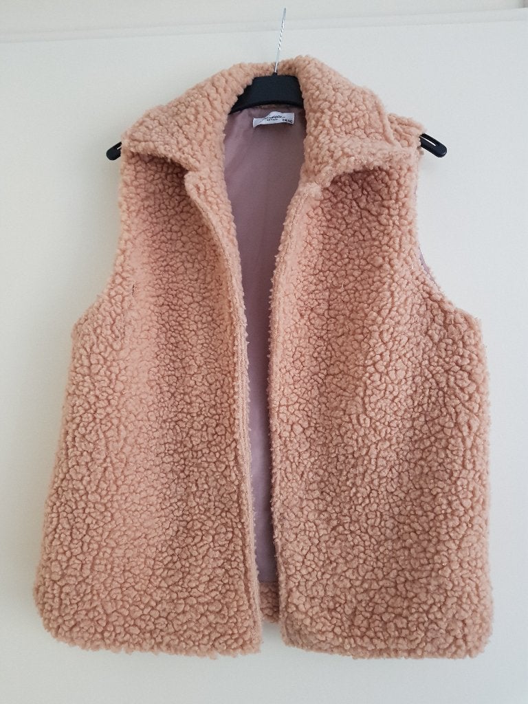 Bodywarmer / gilet dames -- één maat -- Ambika / Pronto moda, Maat 38/40 (M), Beige, Ambika / Pronto moda, Ophalen of Verzenden