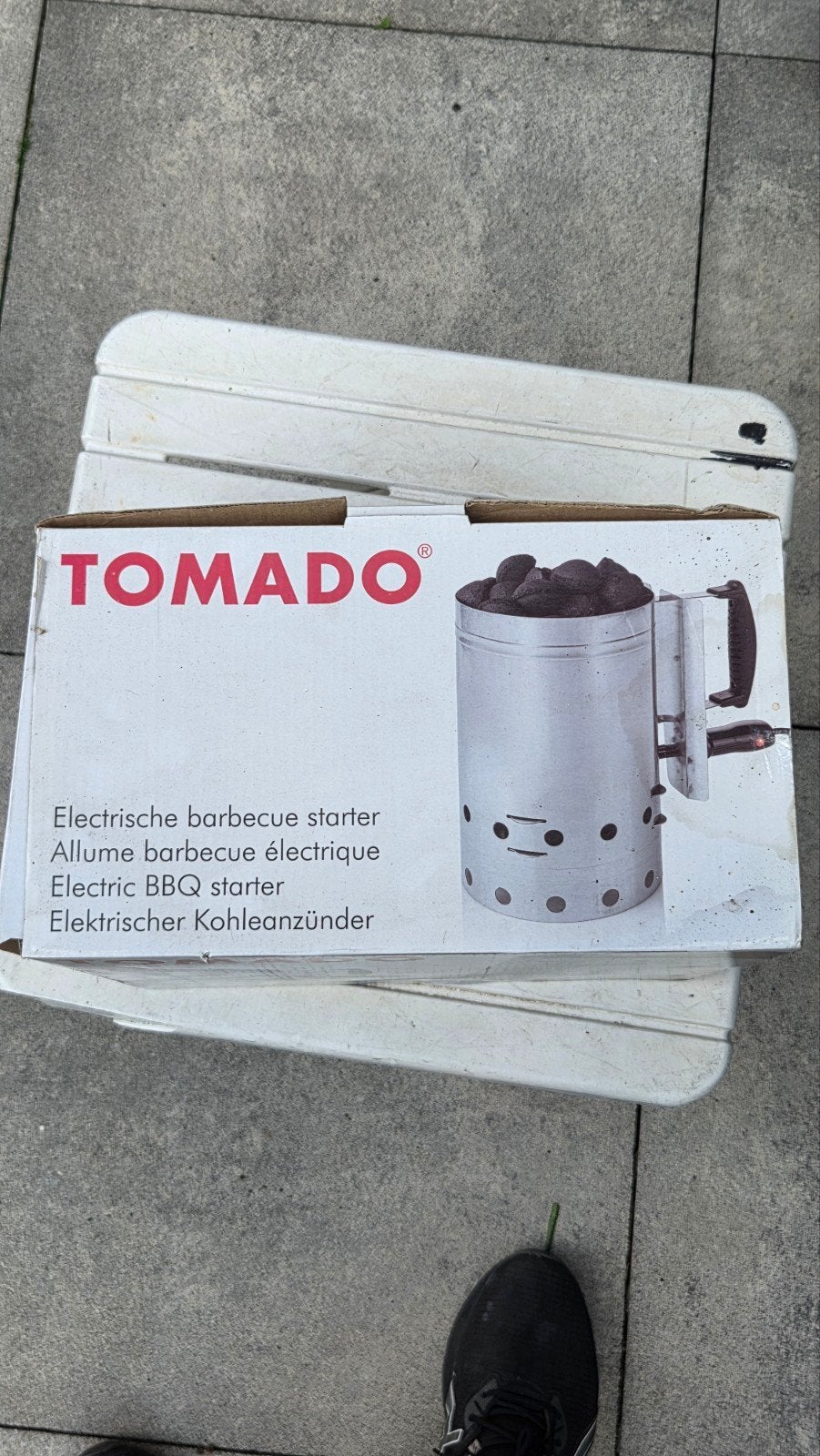TOMADO Elektrische BBQ Starter - Snel en Veilig, Ophalen of Verzenden, Zo goed als nieuw, TOMADO