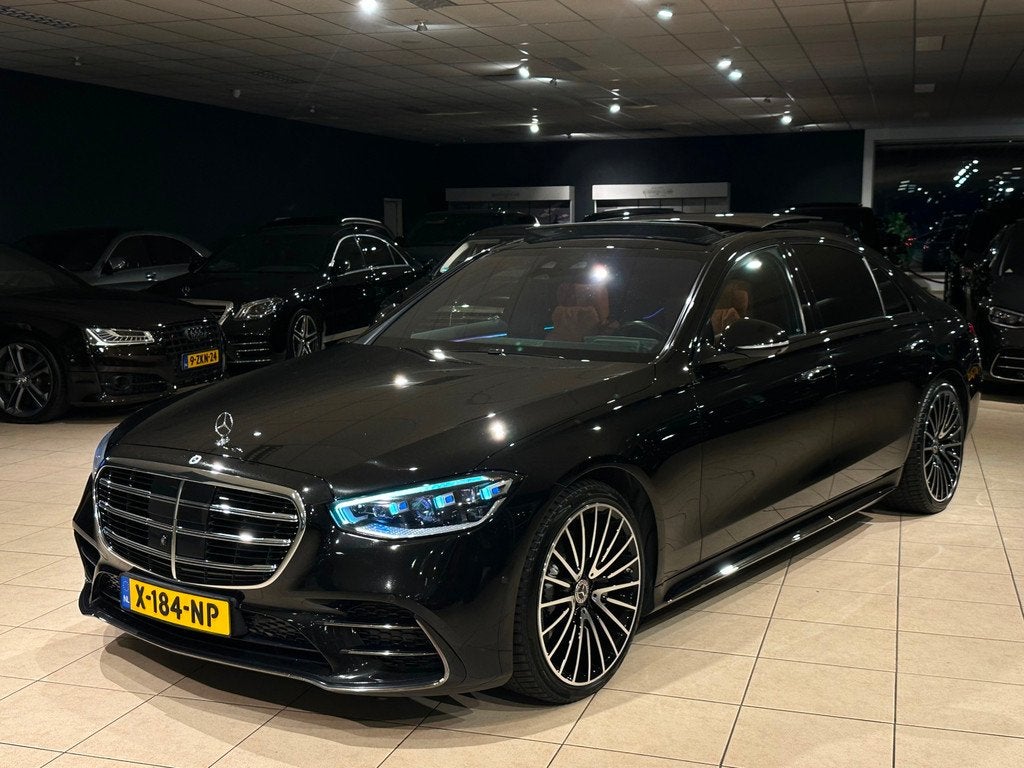 Mercedes-Benz S-klasse S 450d 4MATIC Lang AMG/BTW/MANUFAKTUR, Auto's, Automaat, Gebruikt, Euro 6, Zwart